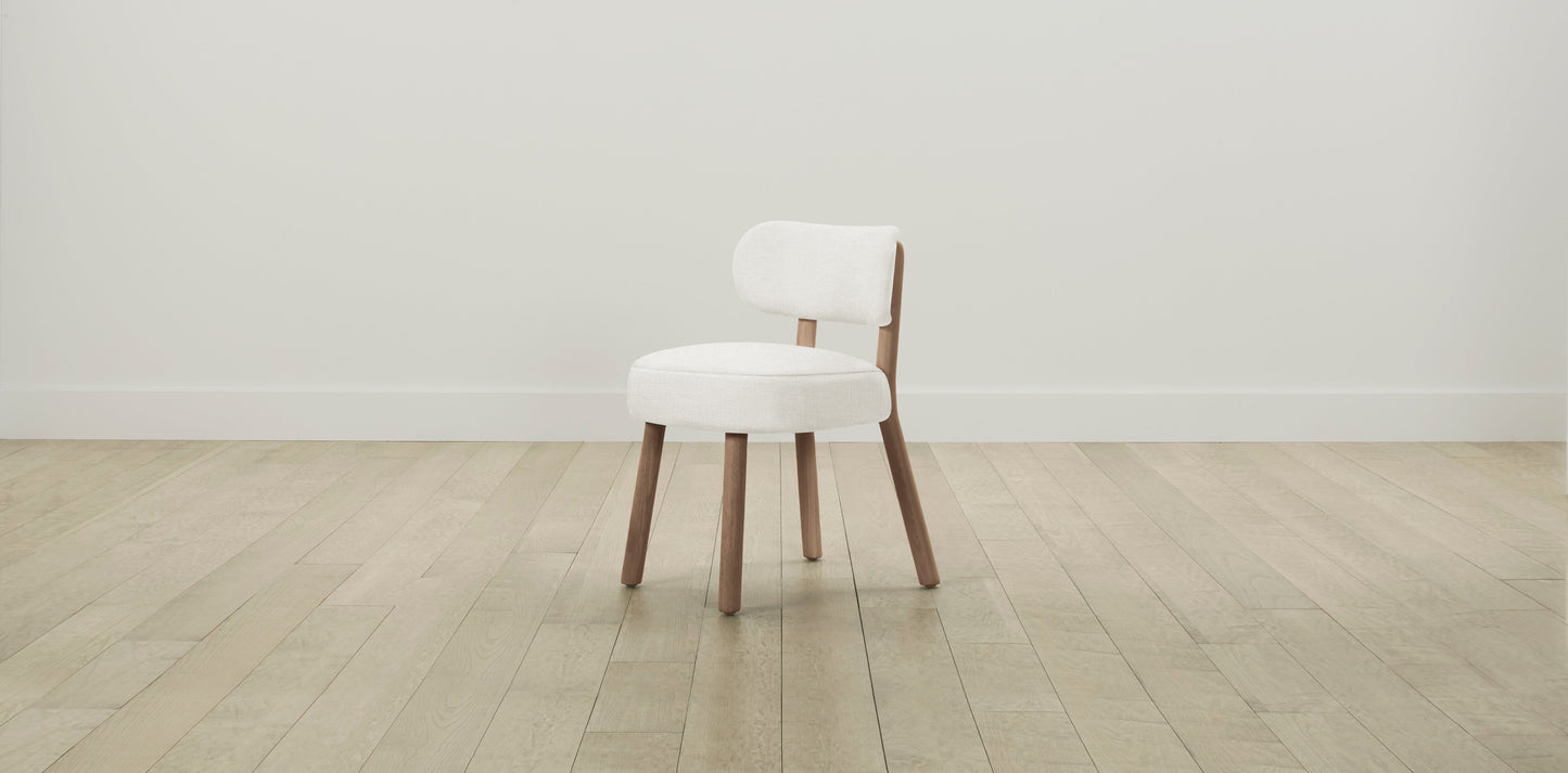The Jane  - Performance Textured Linen Pearl Dining Chair