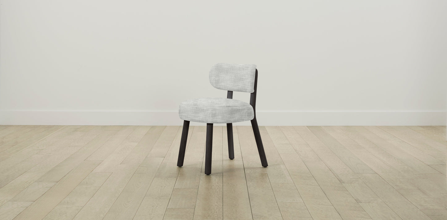 The Jane  - Performance Textured Tweed Dove Dining Chair