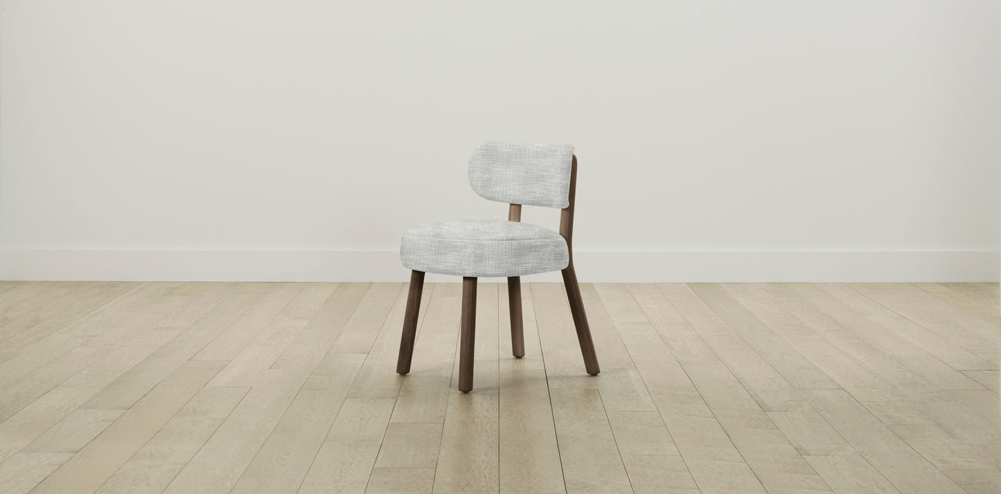 The Jane  - Performance Textured Tweed Dove Dining Chair