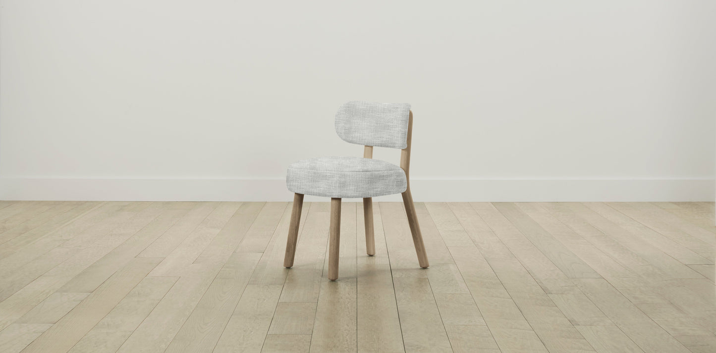 The Jane  - Performance Textured Tweed Dove Dining Chair
