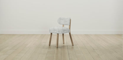The Jane  - Performance Textured Tweed Dove Dining Chair