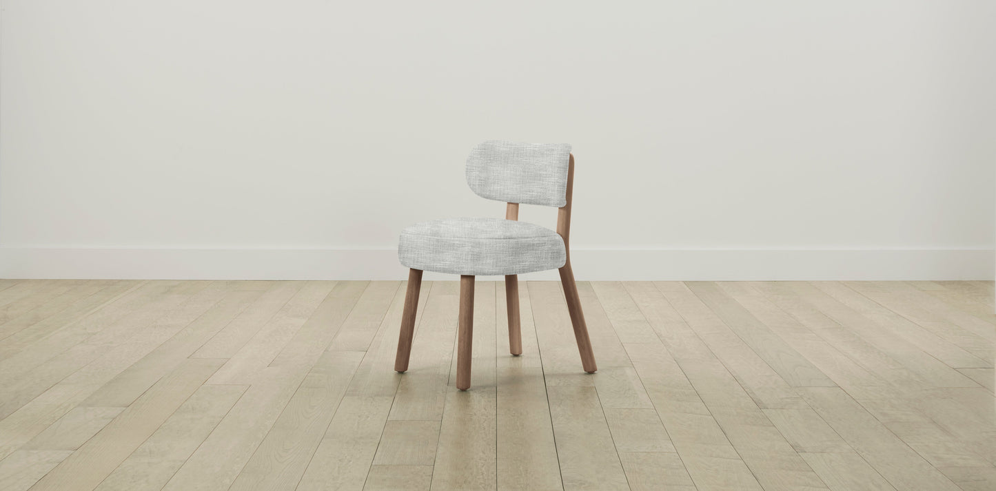 The Jane  - Performance Textured Tweed Dove Dining Chair
