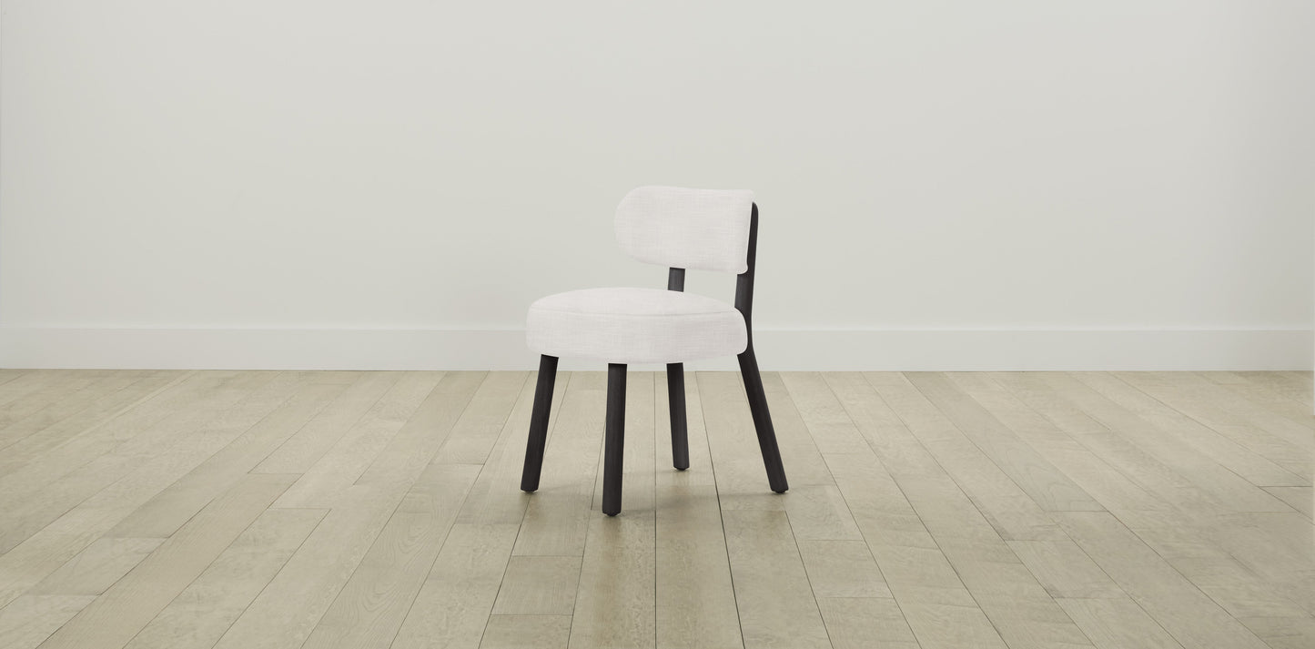The Jane  - Performance Textured Tweed Snow Dining Chair