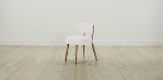 The Jane  - Performance Textured Tweed Snow Dining Chair