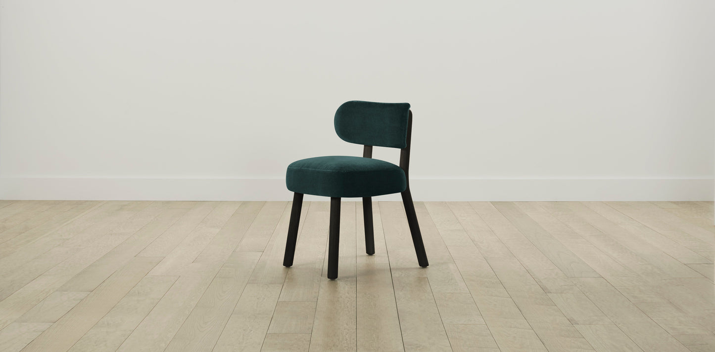 The Jane  - Performance Velvet Emerald Dining Chair