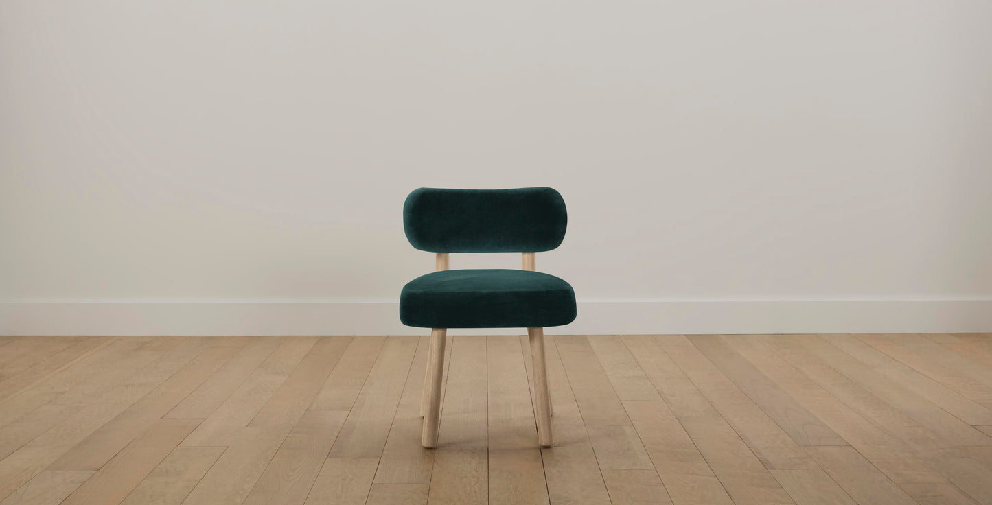 The Jane  - Performance Velvet Emerald Dining Chair