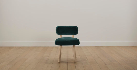 The Jane  - Performance Velvet Emerald Dining Chair