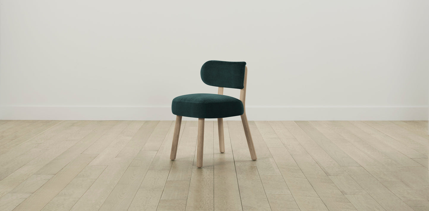 The Jane  - Performance Velvet Emerald Dining Chair