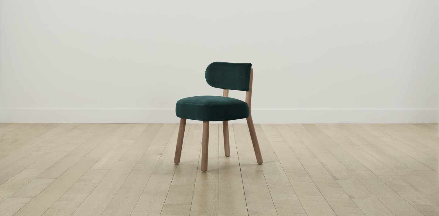 The Jane  - Performance Velvet Emerald Dining Chair