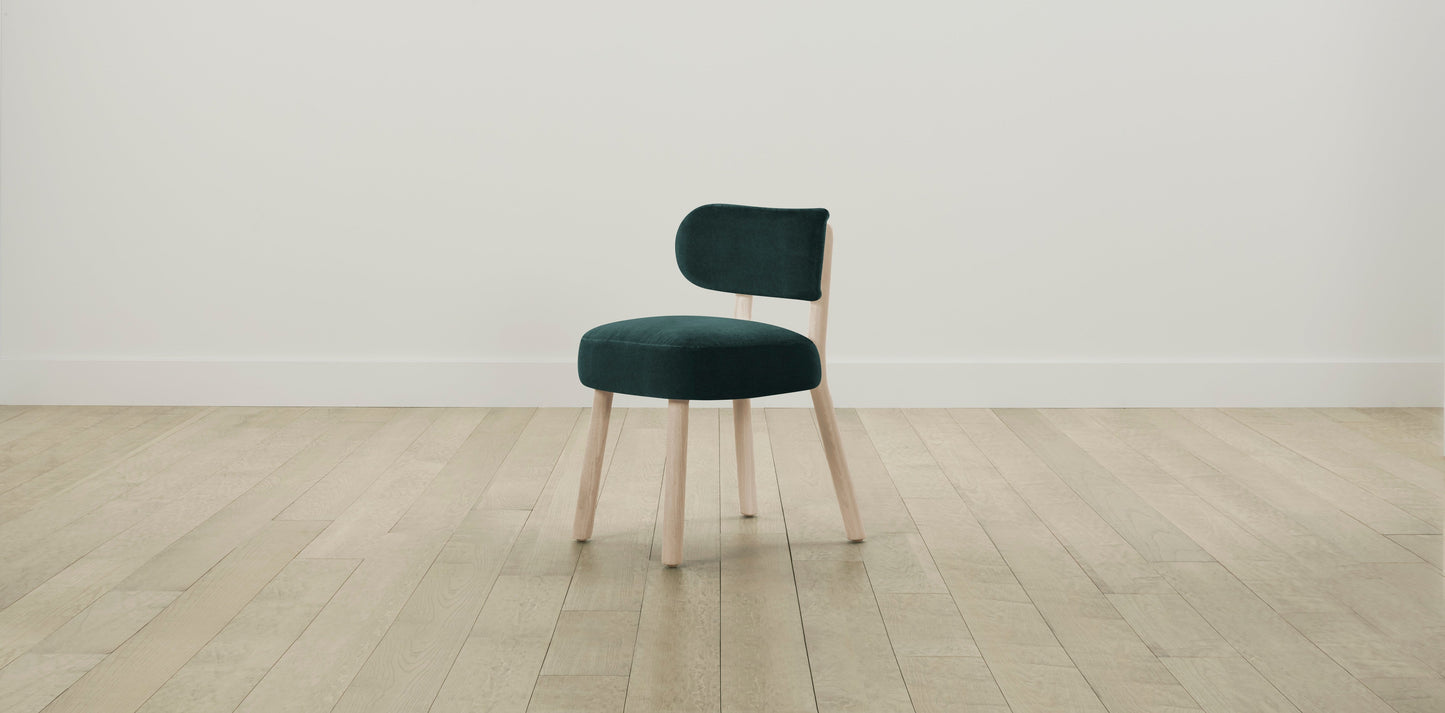 The Jane  - Performance Velvet Emerald Dining Chair