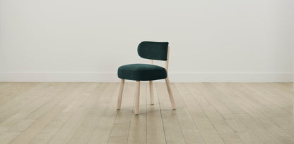 The Jane  - Performance Velvet Emerald Dining Chair