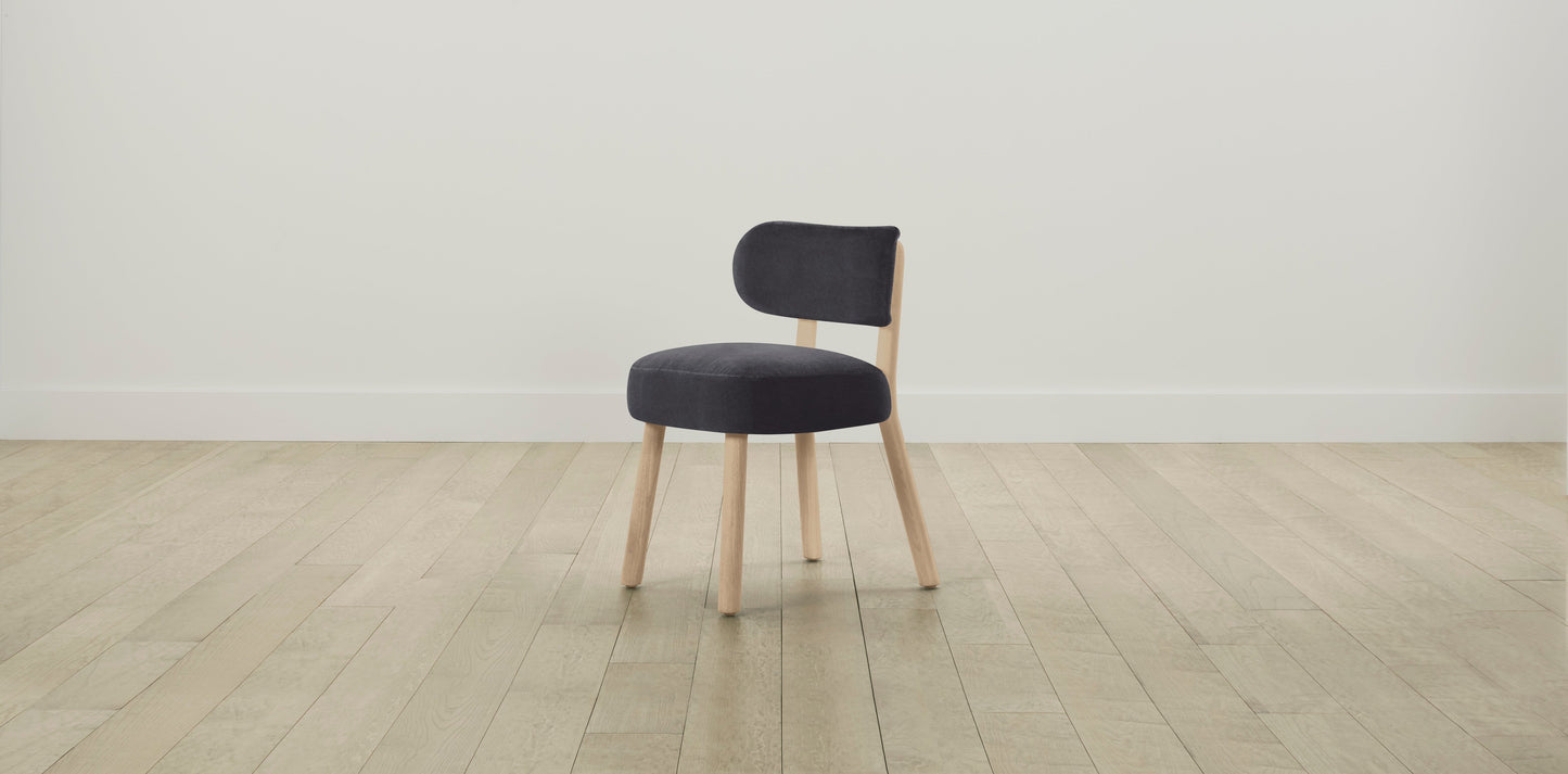 The Jane  - Performance Velvet Flannel Dining Chair