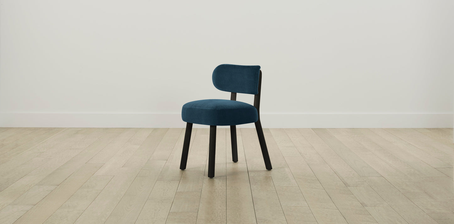 The Jane  - Performance Velvet Lagoon Dining Chair