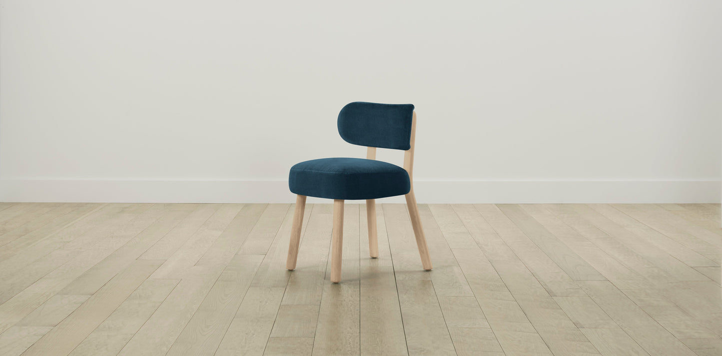 The Jane  - Performance Velvet Lagoon Dining Chair