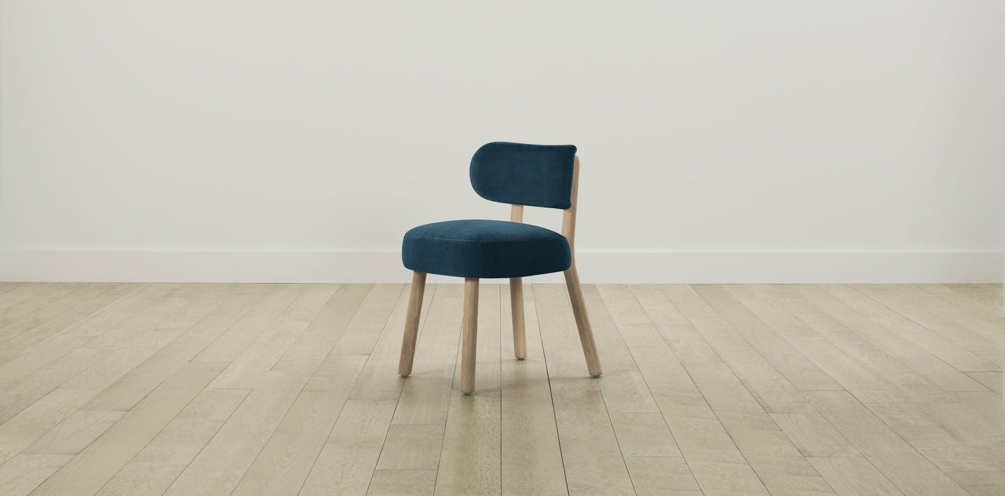The Jane  - Performance Velvet Lagoon Dining Chair