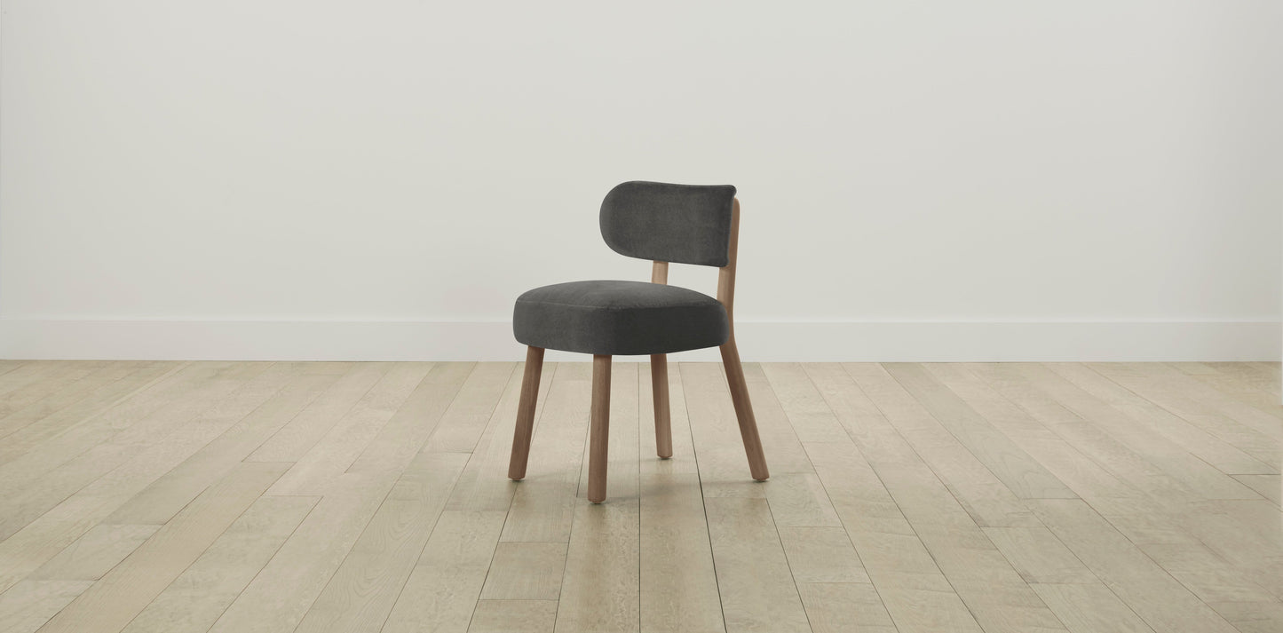The Jane  - Performance Velvet Slate Dining Chair