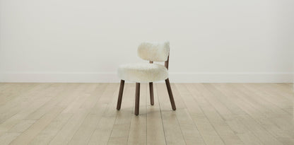 The Jane  - Shearling Ivory Dining Chair