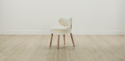The Jane  - Shearling Ivory Dining Chair