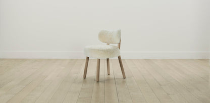 The Jane  - Shearling Ivory Dining Chair