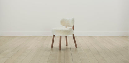 The Jane  - Shearling Ivory Dining Chair