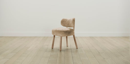 The Jane  - Shearling Toffee Dining Chair