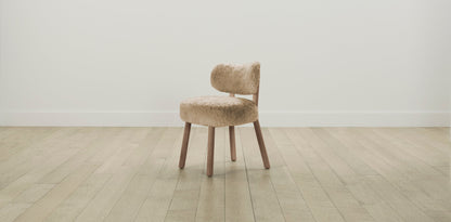The Jane  - Shearling Toffee Dining Chair