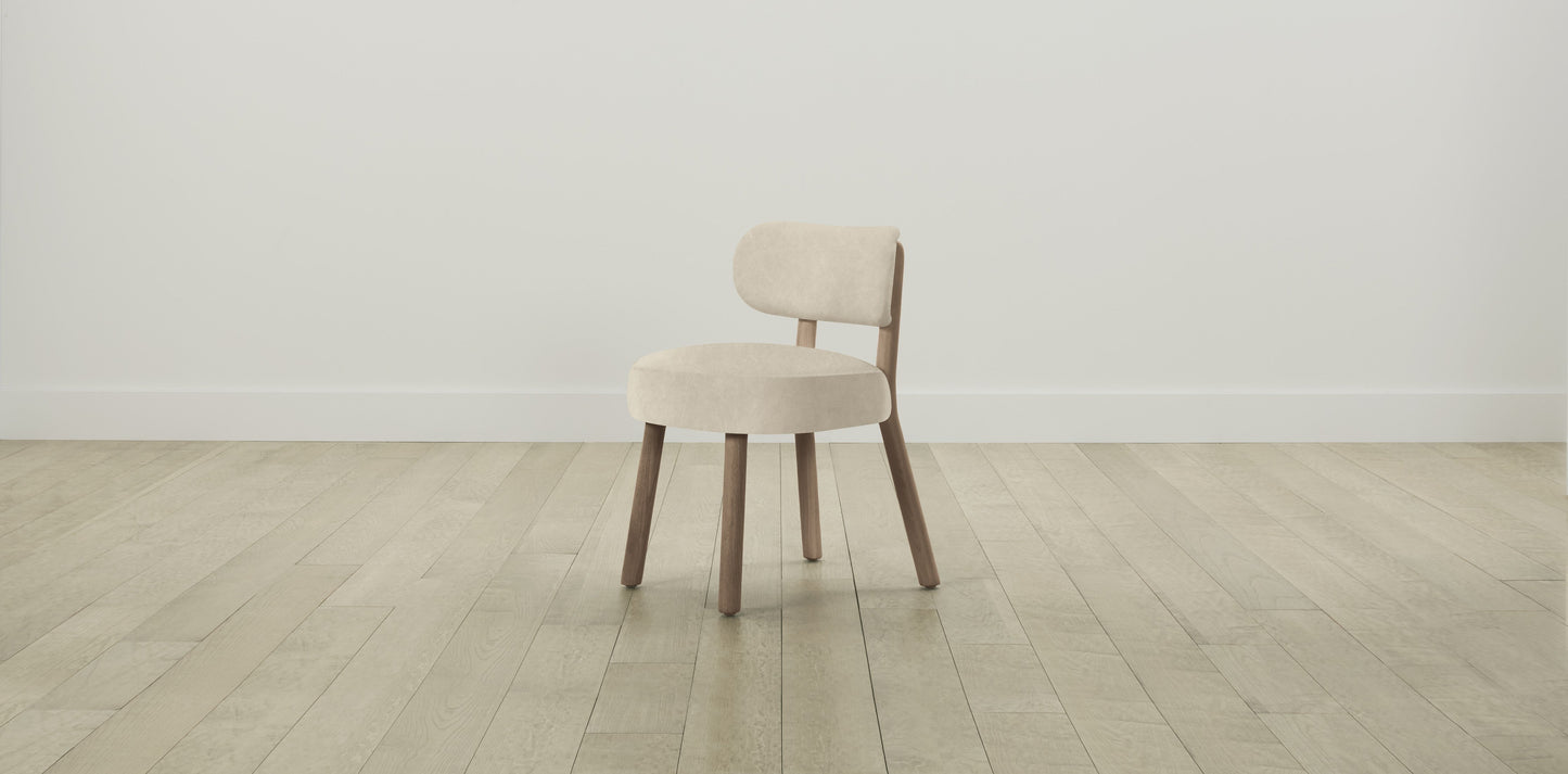 The Jane  - Tuscan Leather Bisque Dining Chair
