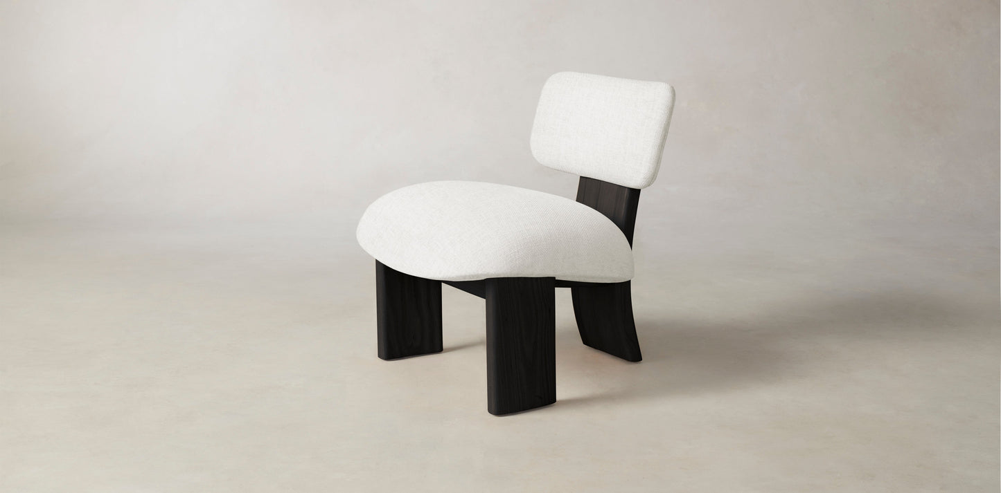 The Kenmare  - Belgian Linen Egret Chair