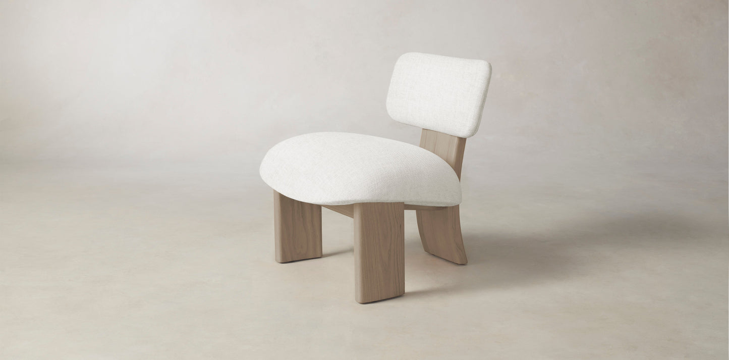 The Kenmare  - Belgian Linen Egret Chair