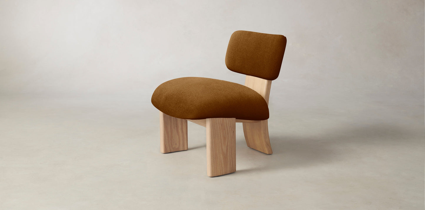The Kenmare  - Mohair Brown Sugar Chair