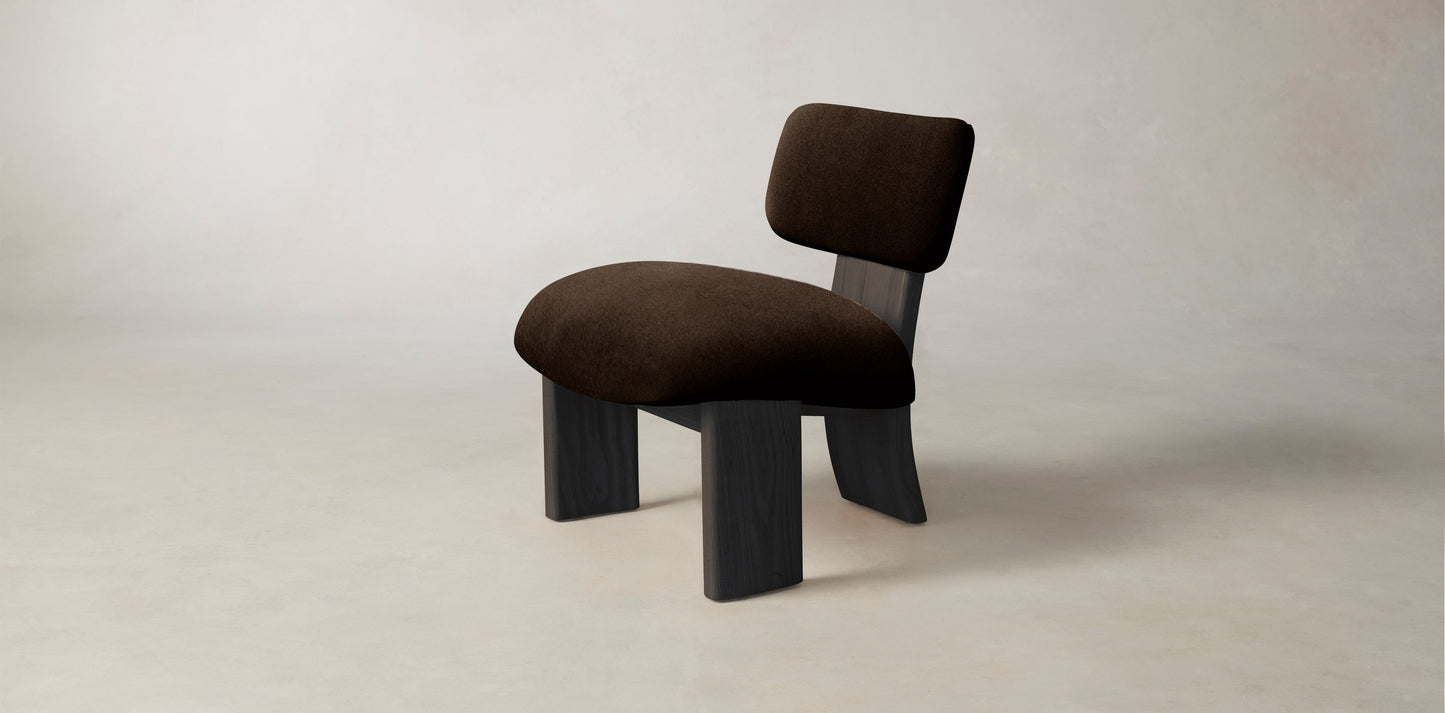 The Kenmare  - Mohair Chocolate Chair