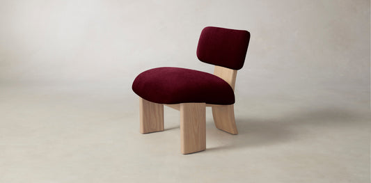 The Kenmare  - Mohair Crimson Chair
