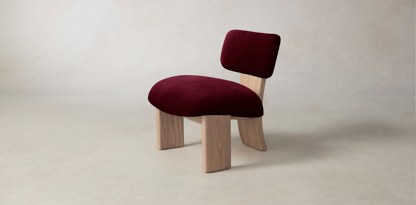 The Kenmare  - Mohair Crimson Chair