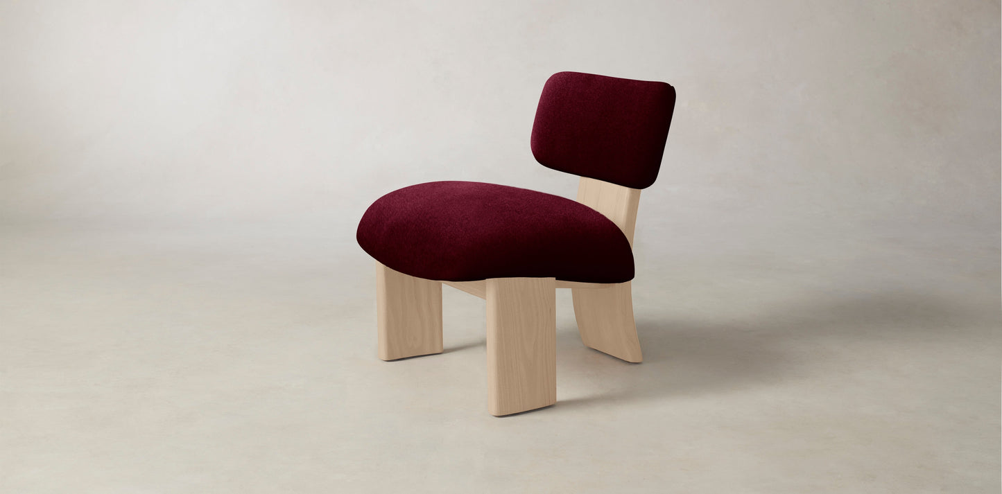 The Kenmare  - Mohair Crimson Chair