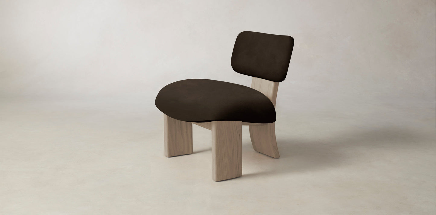 The Kenmare  - Nubuck Leather Espresso Chair
