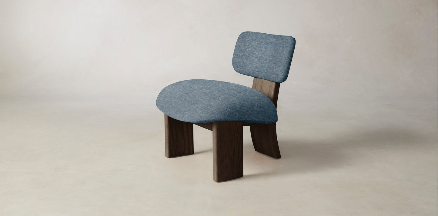 The Kenmare  - Performance Stonewashed Linen Chambray Chair