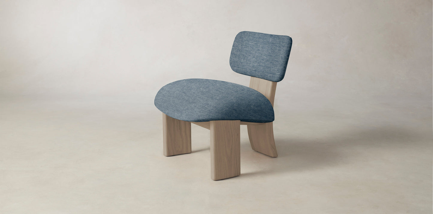 The Kenmare  - Performance Stonewashed Linen Chambray Chair