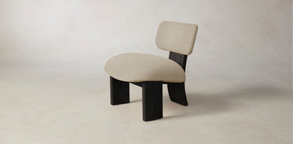 The Kenmare  - Performance Stonewashed Linen Clamshell Chair