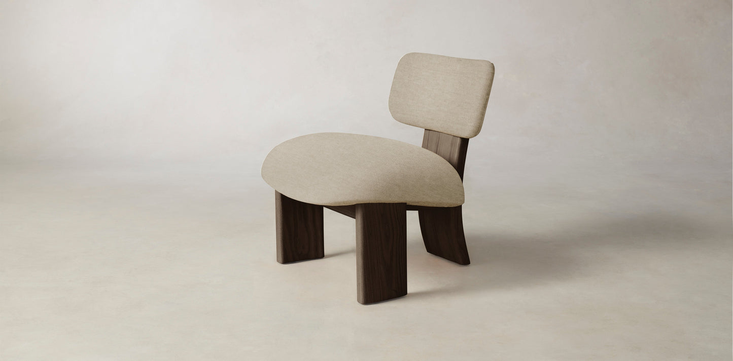 The Kenmare  - Performance Stonewashed Linen Clamshell Chair