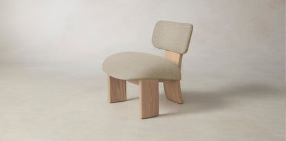 The Kenmare  - Performance Stonewashed Linen Clamshell Chair