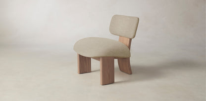 The Kenmare  - Performance Stonewashed Linen Clamshell Chair