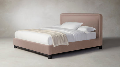 The Kent  - Mohair Peony Bed - 53" Headboard