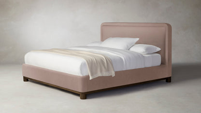 The Kent  - Mohair Peony Bed - 53" Headboard
