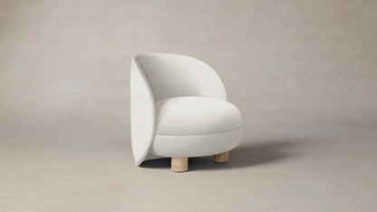 The Laight  - Performance Chenille Alabaster Chair