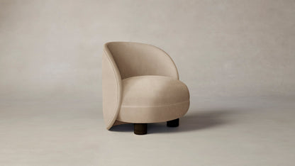 The Laight  - Performance Velvet Taupe Chair