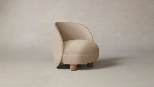 The Laight  - Performance Velvet Taupe Chair