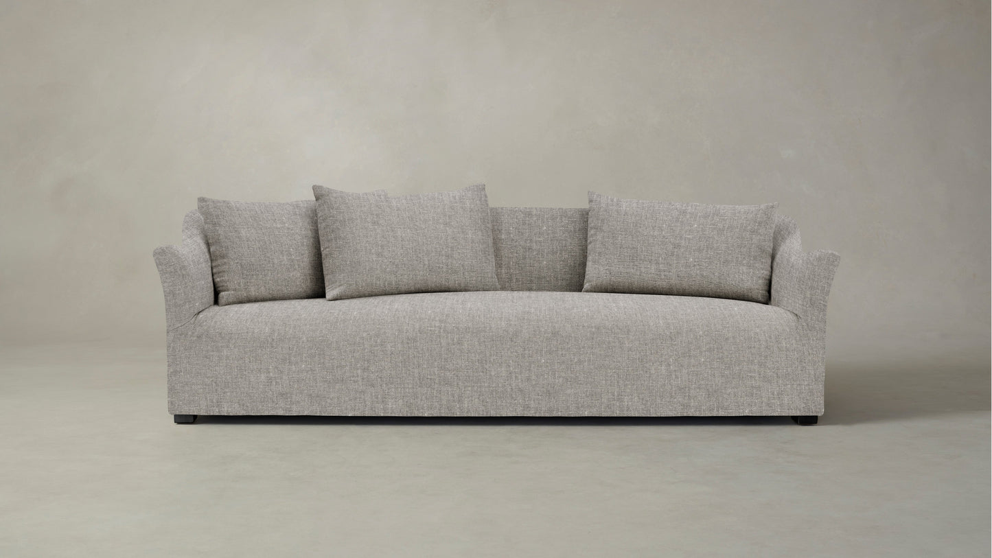 The Lenox  - Belgian Linen Agate Sofa