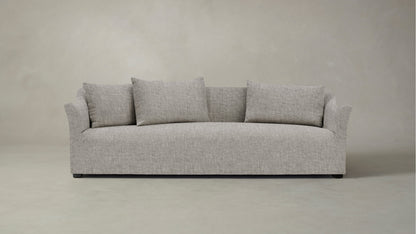 The Lenox  - Belgian Linen Agate Sofa