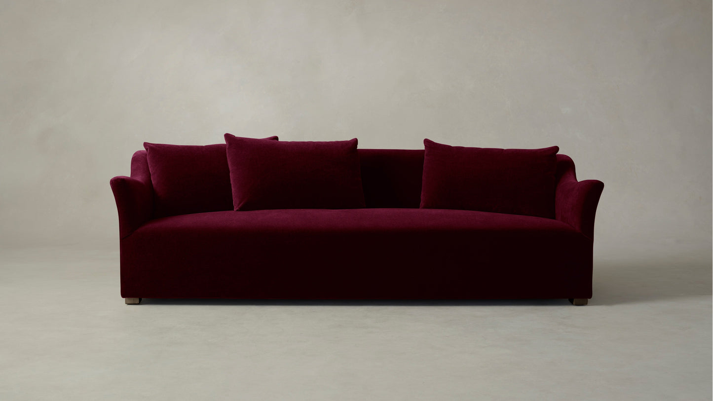 The Lenox  - Mohair Crimson Sofa