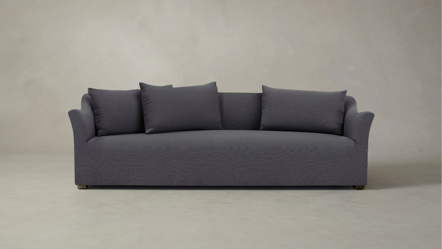 The Lenox  - Performance Linen Graphite Sofa